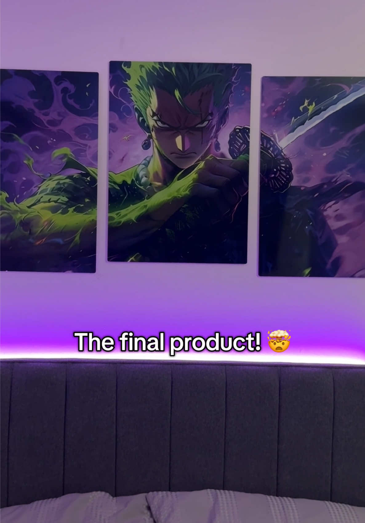 They really cooked! Thank you @Silverix.MetalPoster 🔥🔥 Metal posters are definitely better than normal posters #fyp #roomdecor #posters #bestposters #metalposter #poster #onepiece #onepieceposter #posters #bedroom #bedroomdesign 