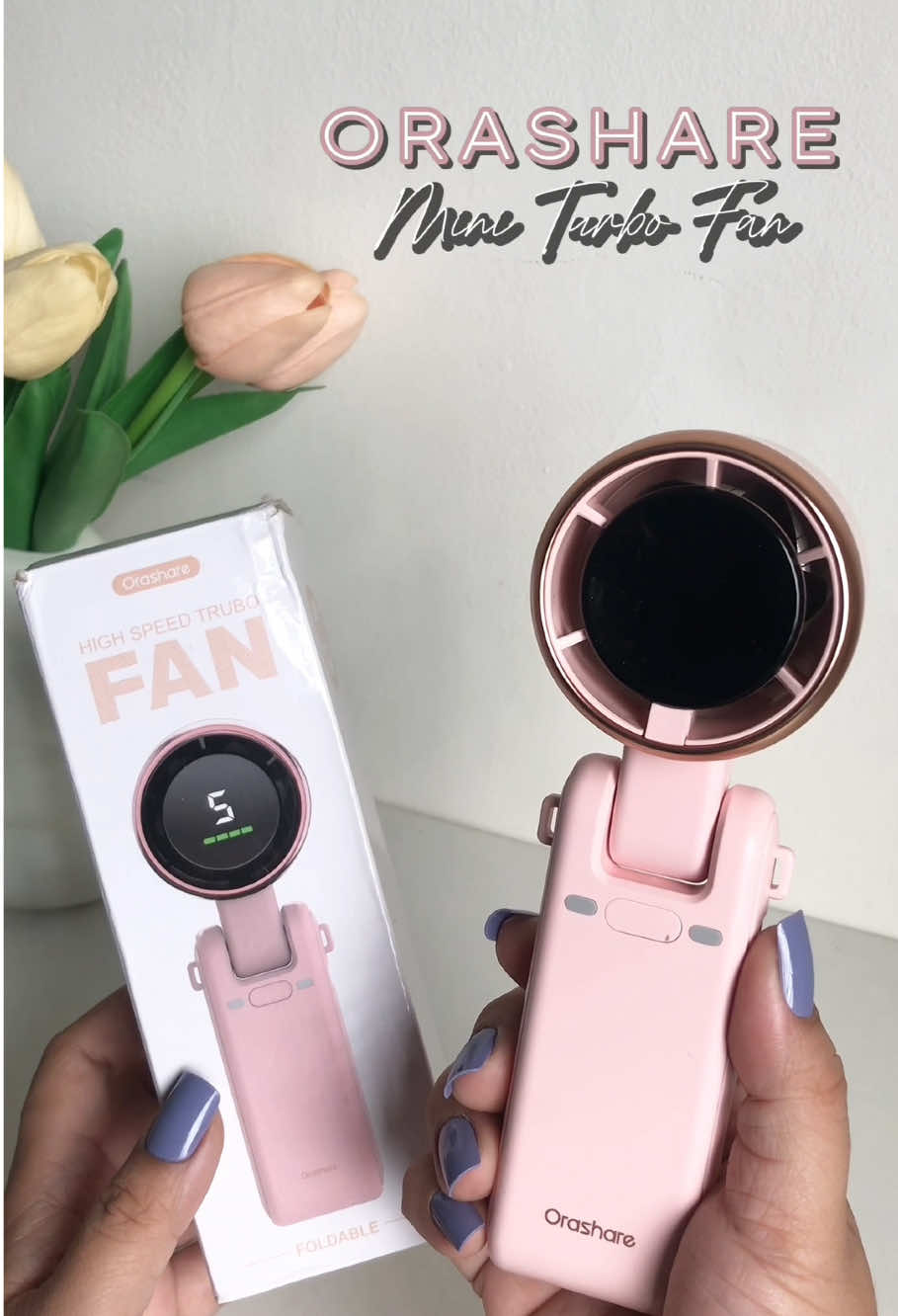 Pink Orashare HF03PRO Foldable Turbo Fan. 💖 #orashareturbofan #orasharehf03pro #orashare #turbofan #hangingneckfan #portablefan #fypage 