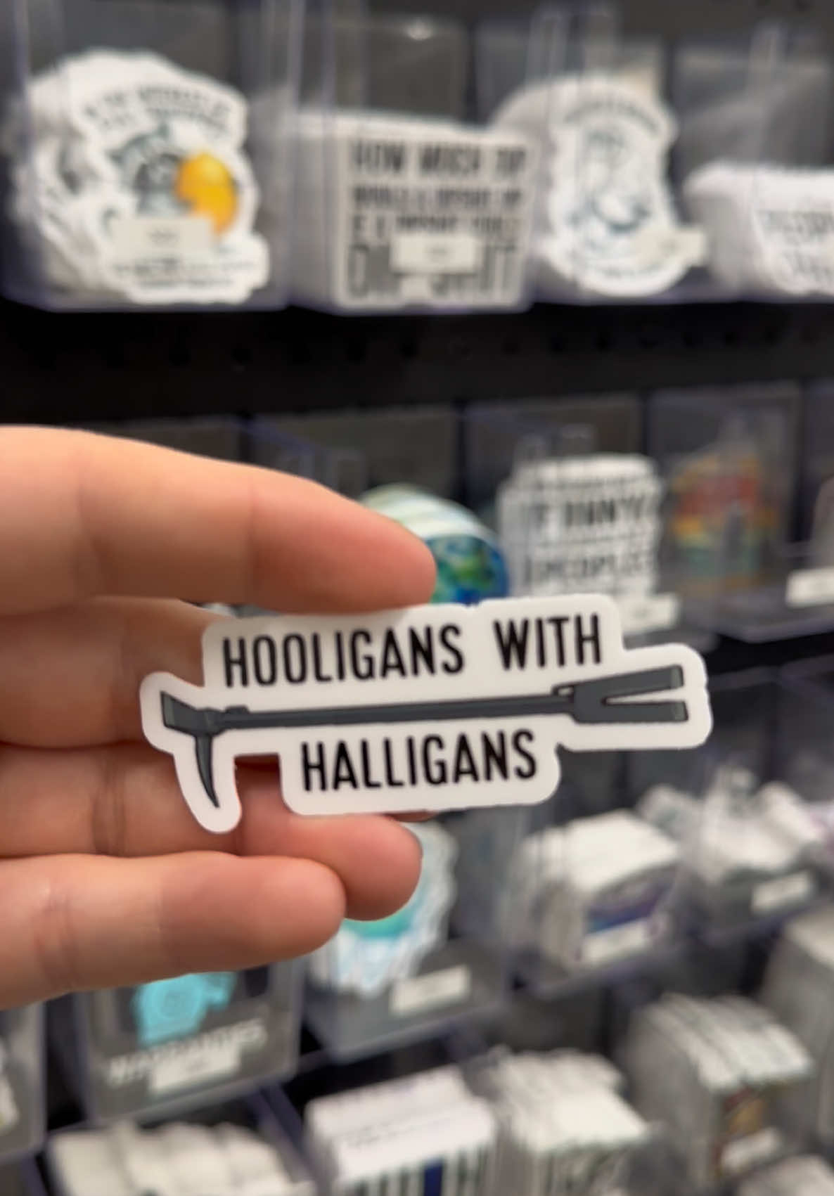 I’m sorry to bring some of you bad news but also, join the club! 😂 #firefighter #stickers #halligan #hooliganswithhalligan 