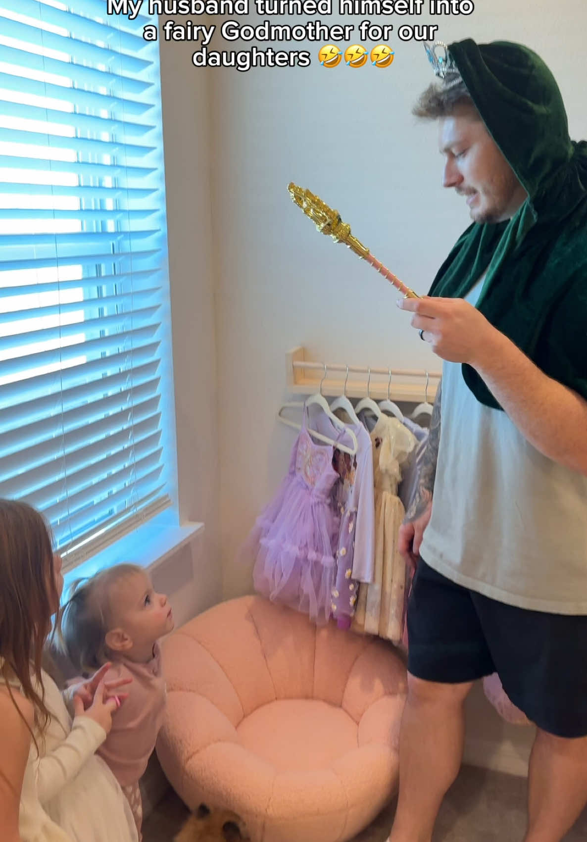 He’s the best girl dad 🤣 When you have Bippity Boppity Botique at home. #comedy #dad #disney @Disney #cute #funny #princess 