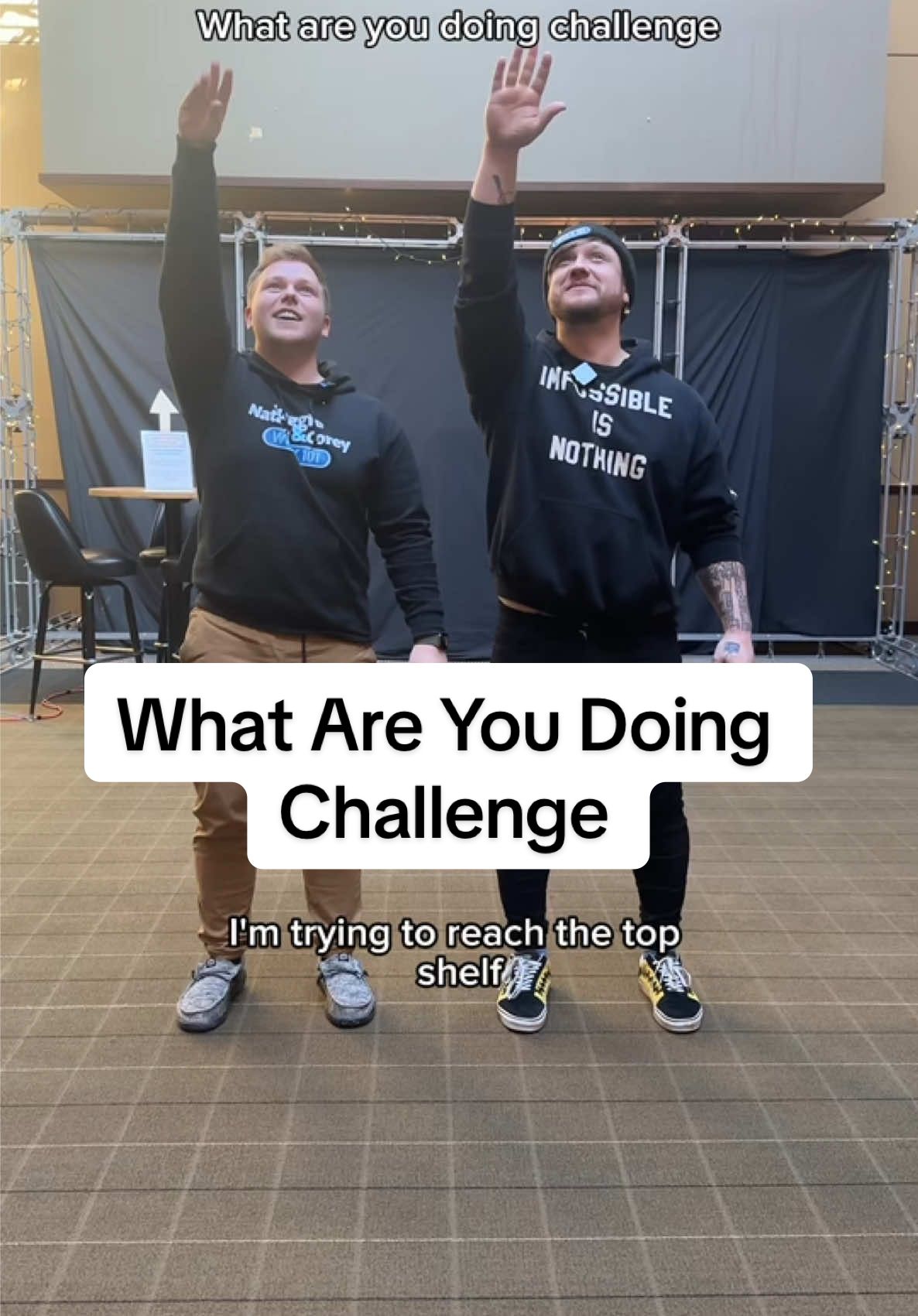this trend but mentioning our coworkers because we love them 😅 @Dan Huggie Amsden @Andrew Haze #comedyvideos #whatareyoudoingchallenge #challenge #couplecomedy  #coworkercomedy #worklife #wixx #whatareyoudoing #pranksters  #CapCut 