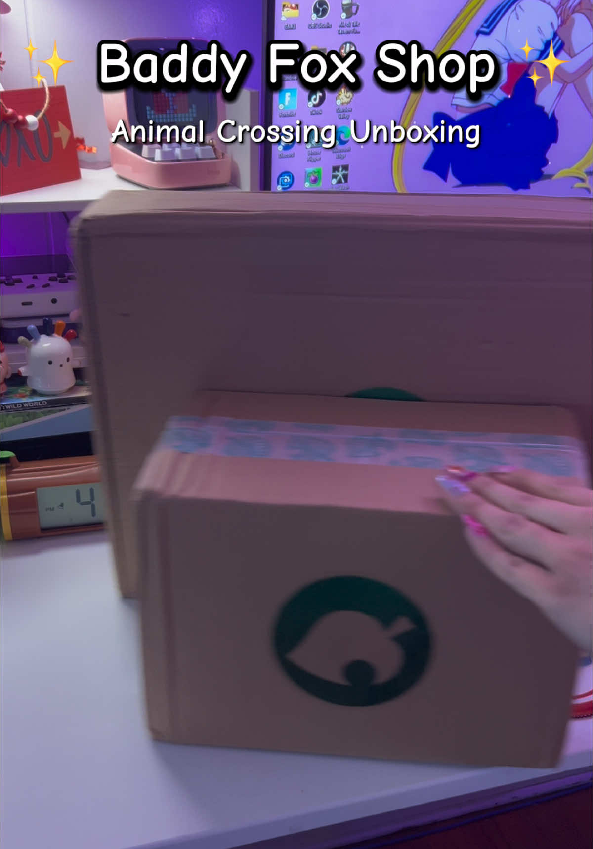 Check them out at https://baddyfoxshop.com @baddyfoxshop  #animalcrossing #animalcrossingnewhorizons #baddyfoxshop #unboxing #acnh #animalcrossingmerch #gamer #gamersontiktok #cozygamers #switchplayers #myfyp 