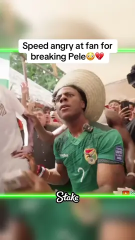 Speed angry at fan for breaking Pele😳💔 #speed #ishowspeed #fyp #bolivia #bolivia🇧🇴 