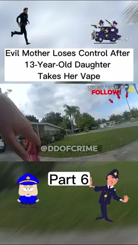 Evil Mother Loses Control After 13-Year-Old Daughter Takes Her Vape! 👮Part 6 #fyp #bodycam #crime #police