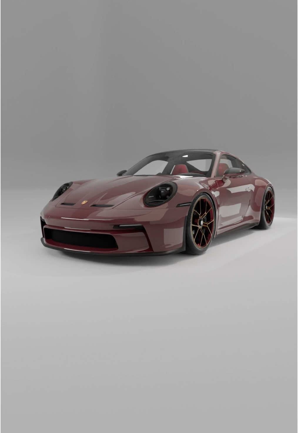 🍇 World first wine red Porsche 911 GT3 Touring #porsche #luxury #wine #animation 