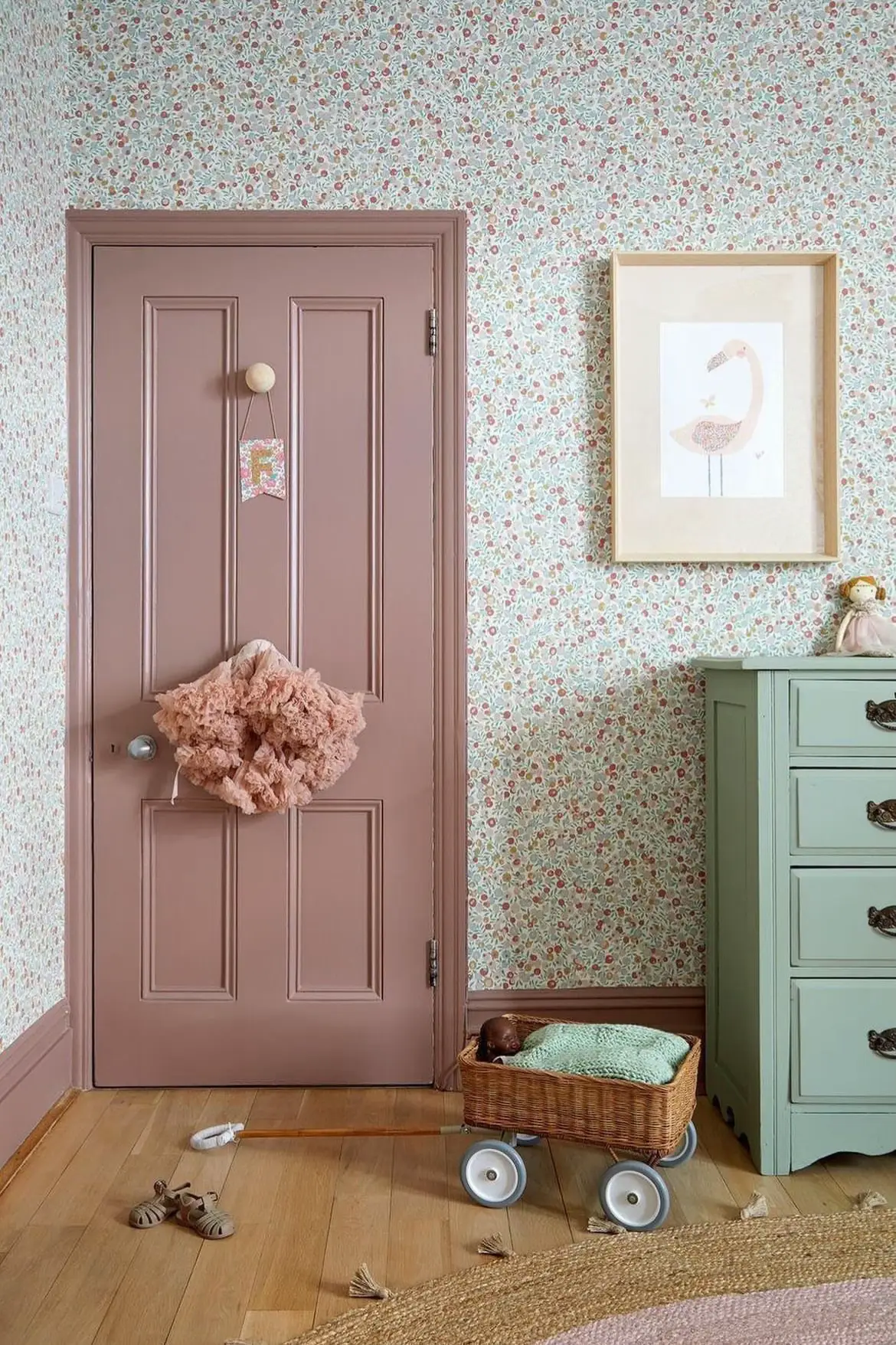 These of some of my favourite @pinterest finds to give you a bit of an idea 🌸 I had strict instructions from the 4 year old that it has to have flowers and pink or purple. So I’m looking to wallpaper the walls and then paint the woodwork! Watch this space 🫶🏻 #toddlerroom #girlsbedroomdecor #girlsbedroom #childrensdecor #HouseOfLittleWomen #1930shouse #1930sreno 