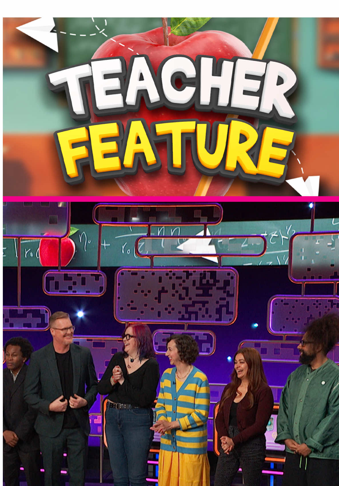 @Kurt Braunohler, Kristen Schaal and @Reggie Watts try to find a teacher in our audience  credit: @👾HeyMissTeacher👾 #aftermidnight #taylortomlinson #gameshow #teachers #latenight