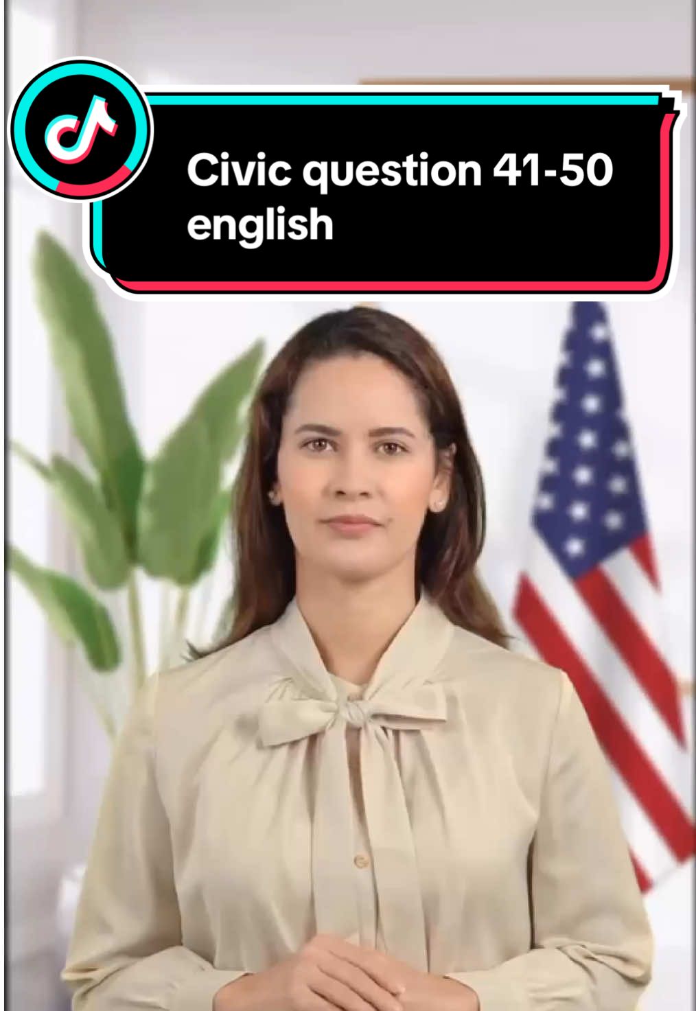Civic question 41-50 English, traducción en español 