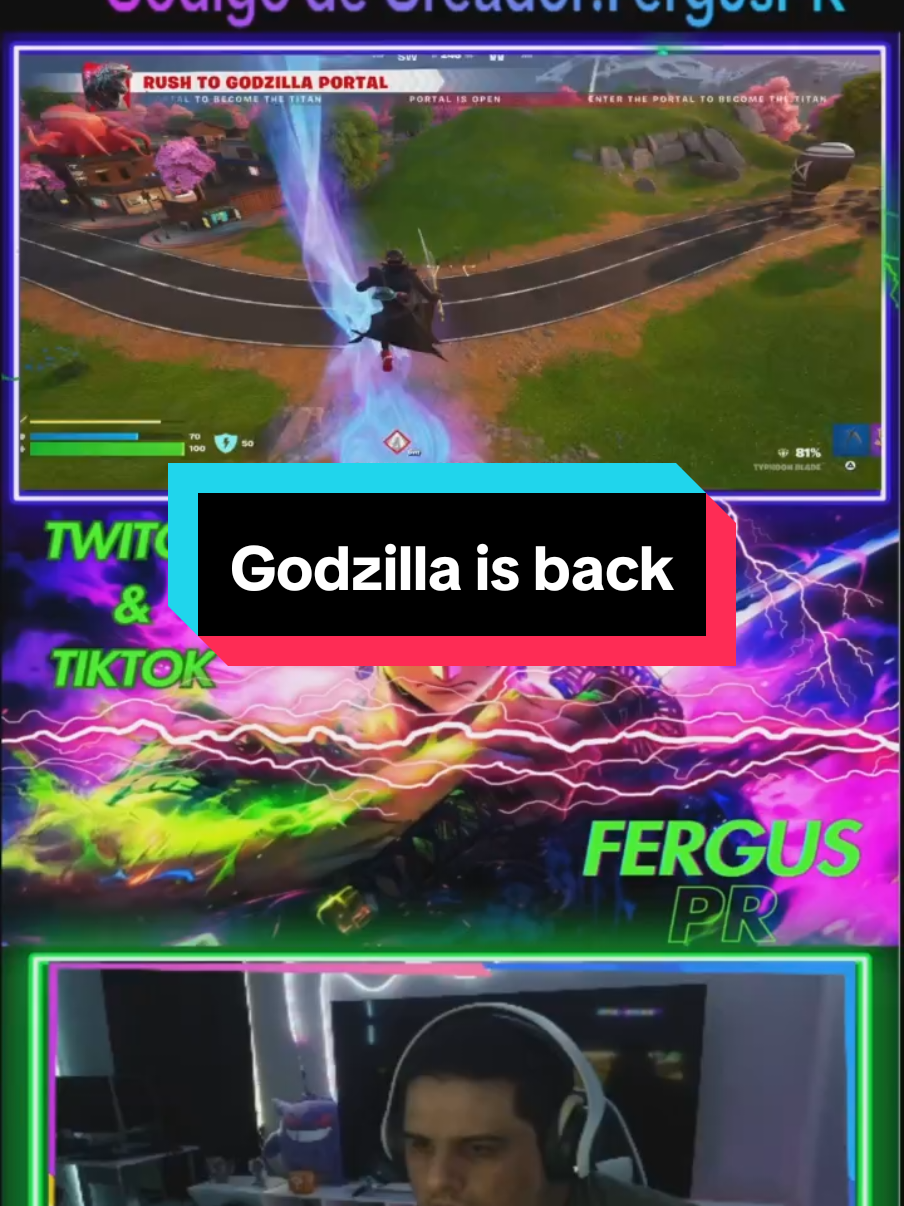 Godzilla is back#LIVEhighlights #TikTokLIVE #LIVE#Fortnite #gamevictory #Fortnite#godzilla 