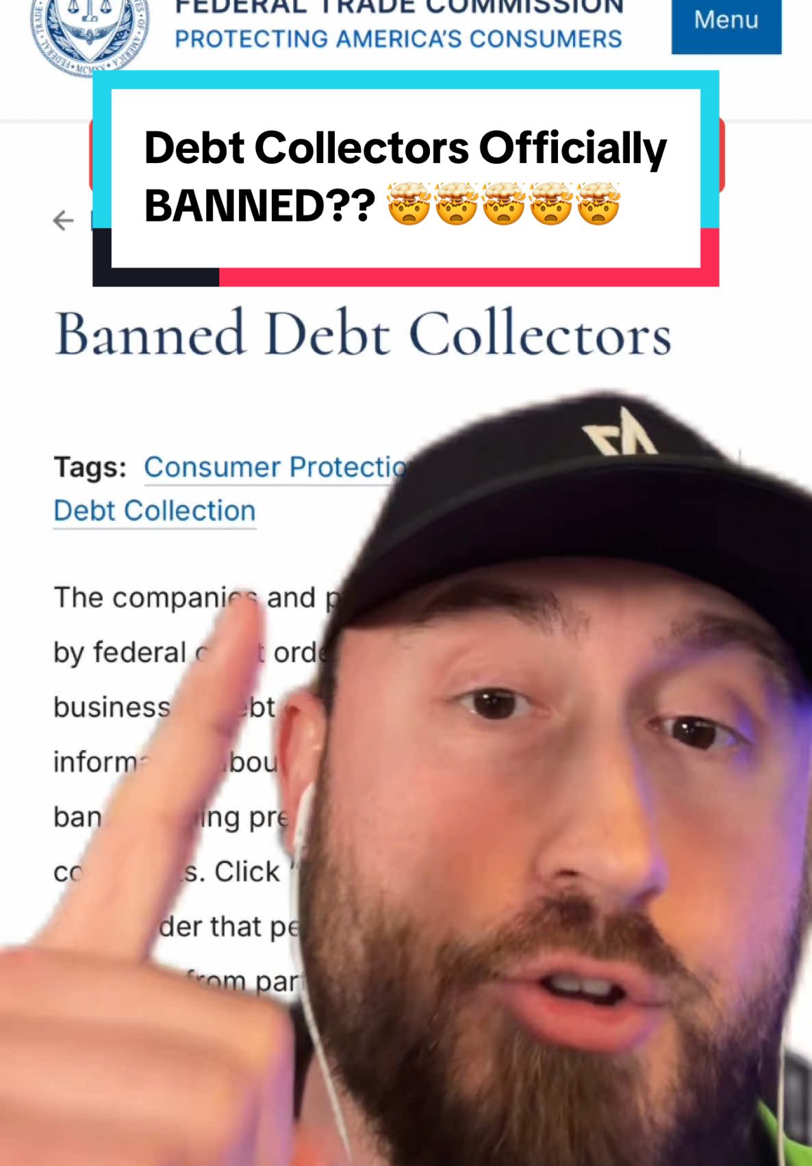 Debt Collectors Banned??? 🤯🤯🤯 #creditrepair #credit #collections #creditsweep #greenscreenvideo #greenscreen 