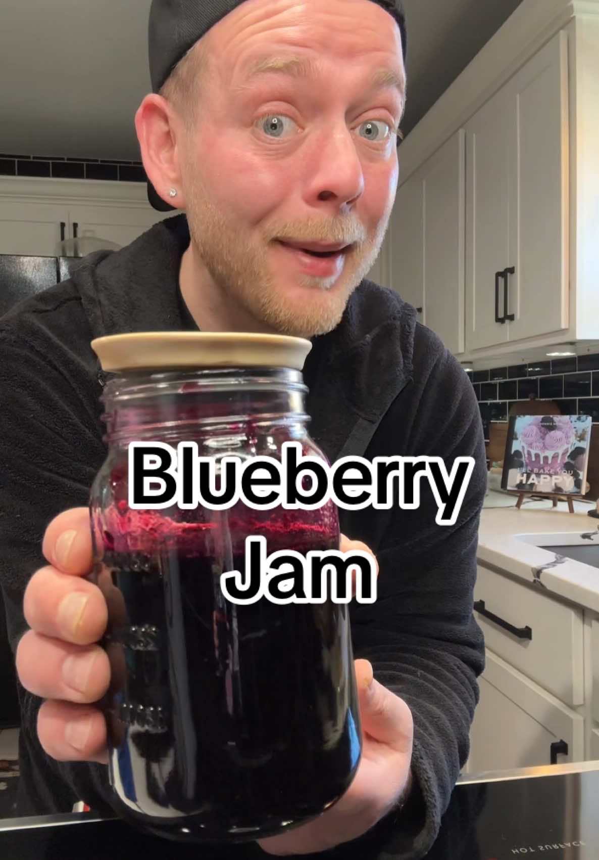 Easy Homemade Blueberry Jam 🫐 #homemadeblueberryjam #homemadejam #blueberryjam #homemade #blueberry #jam  Blueberry Jam  1 lbs. Blueberries (frozen or fresh)  1 C. Sugar  1 TBS. Lemon Juice  1/2 tsp. Vanilla  Mix together the blueberries, sugar, and lemon juice in a saucepan. Bring to a boil over medium-high heat, being sure to stir frequently.  Once boiling reduce heat to medium and continue to cook the blueberry mixture until it reaches 220°F (about 15 minutes). When the blueberries reach 220° remove from heat and mix in the vanilla.  Let the blueberry jam cool for 10 minutes before transferring to a jar or airtight container. The jam thickens as it cools.  Store in the fridge for up to 10 days. 