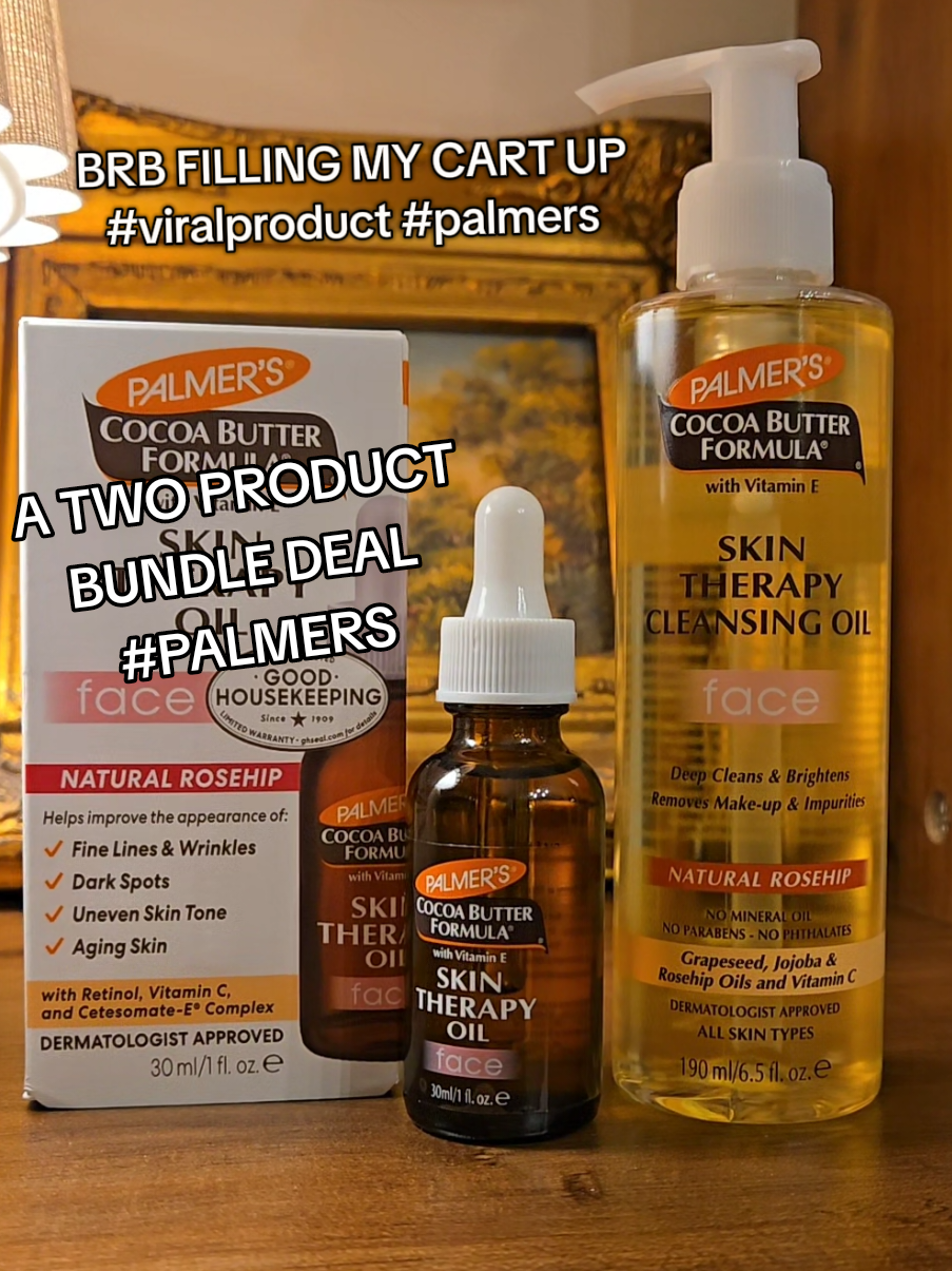 Add To Cart Above!!! I use this DAILY and forever will. I'm so grateful for it!! Sponsored.  #Palmers #oilcleansing #skintherapy #oil #skincare #ninapool #viralproducts #fyp #fy #viraltiktok 