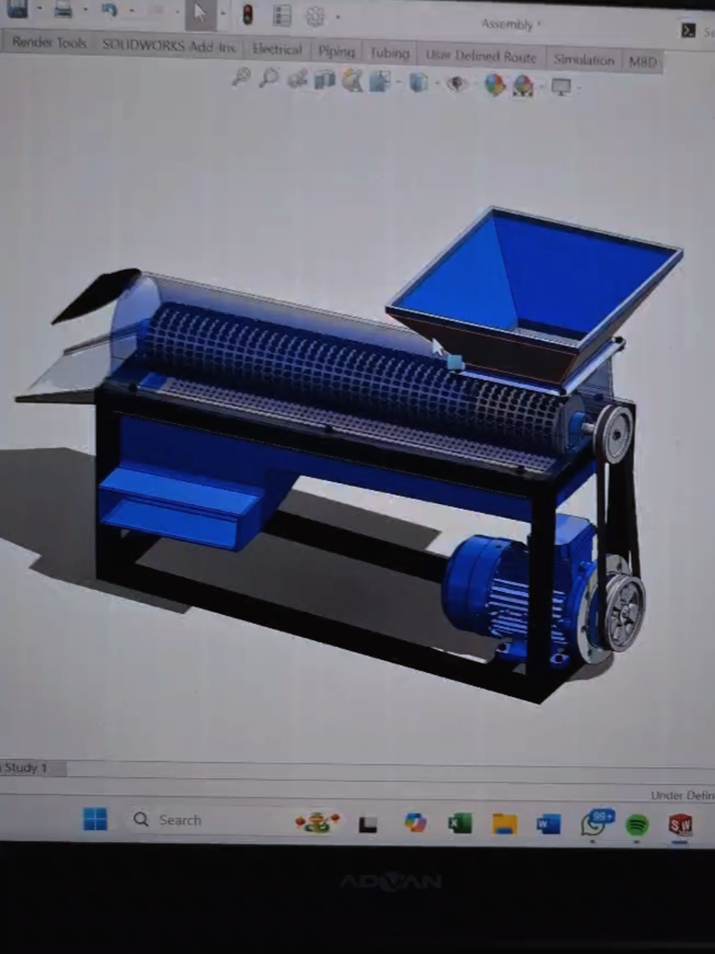 Mesin Perontok Jagung . . . . . . . #joki #tugas #design #3d #software #cad #solidworks #gamtek #drafter  #teknik #industrial #engineering #fypシ゚viral #foryou #CapCut 