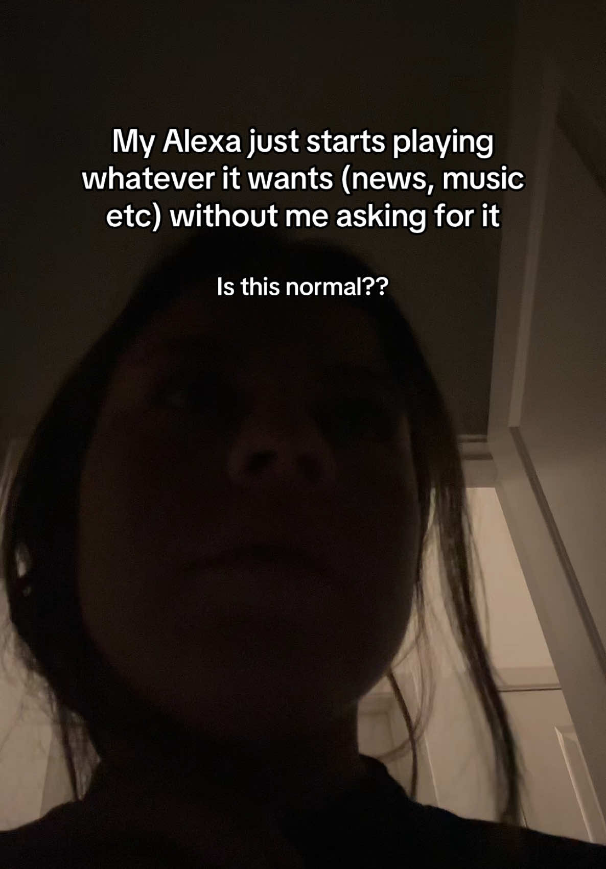 Literally just woke up from a nap and hear my alexa going off, it happens so often🥲 #alexa #alexaplayingonitsown 