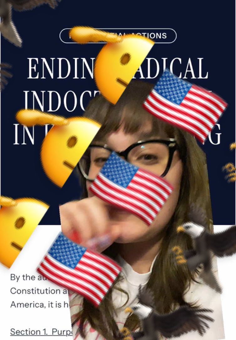 “Ending radical indoctrination in K-12 schooling” ##executiveorder##teachersoftiktok