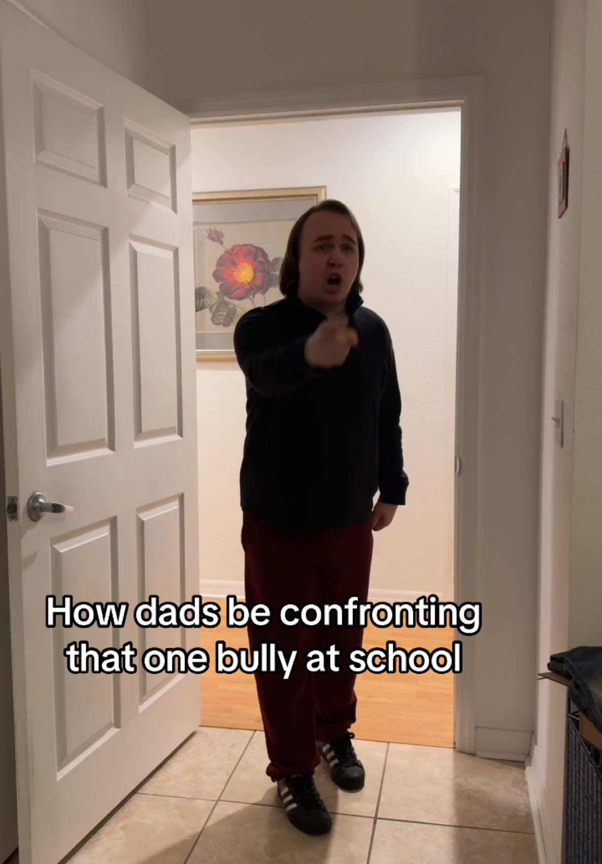 A protective stance. #fyp #comedy #parents #dad #skits 