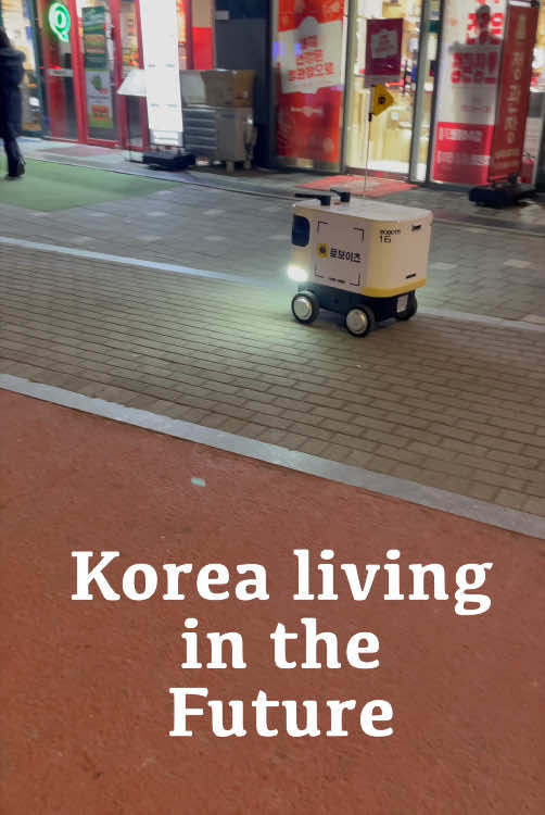 Unmanned delivery service in Seoul surprises everyone #shocking #robot #futureishere #future #tech #techtok 