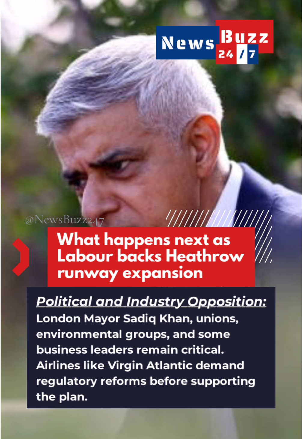 Labour has officially backed Heathrow’s third runway, with Chancellor Rachel Reeves inviting expansion plans by summer 2025. While supporters highlight economic growth, job creation, and trade benefits, critics warn of environmental damage, rising costs, and local displacement. With regulatory hurdles and political opposition still in play, will this long-debated project finally take off? #HeathrowExpansion #Aviation #UKEconomy #Infrastructure #Sustainability #ClimateChange #LabourGovernment #TravelNews #Airports #London #fy #fyp #fyf #foryou #worldnews #khan #labourparty #future #airportlife 