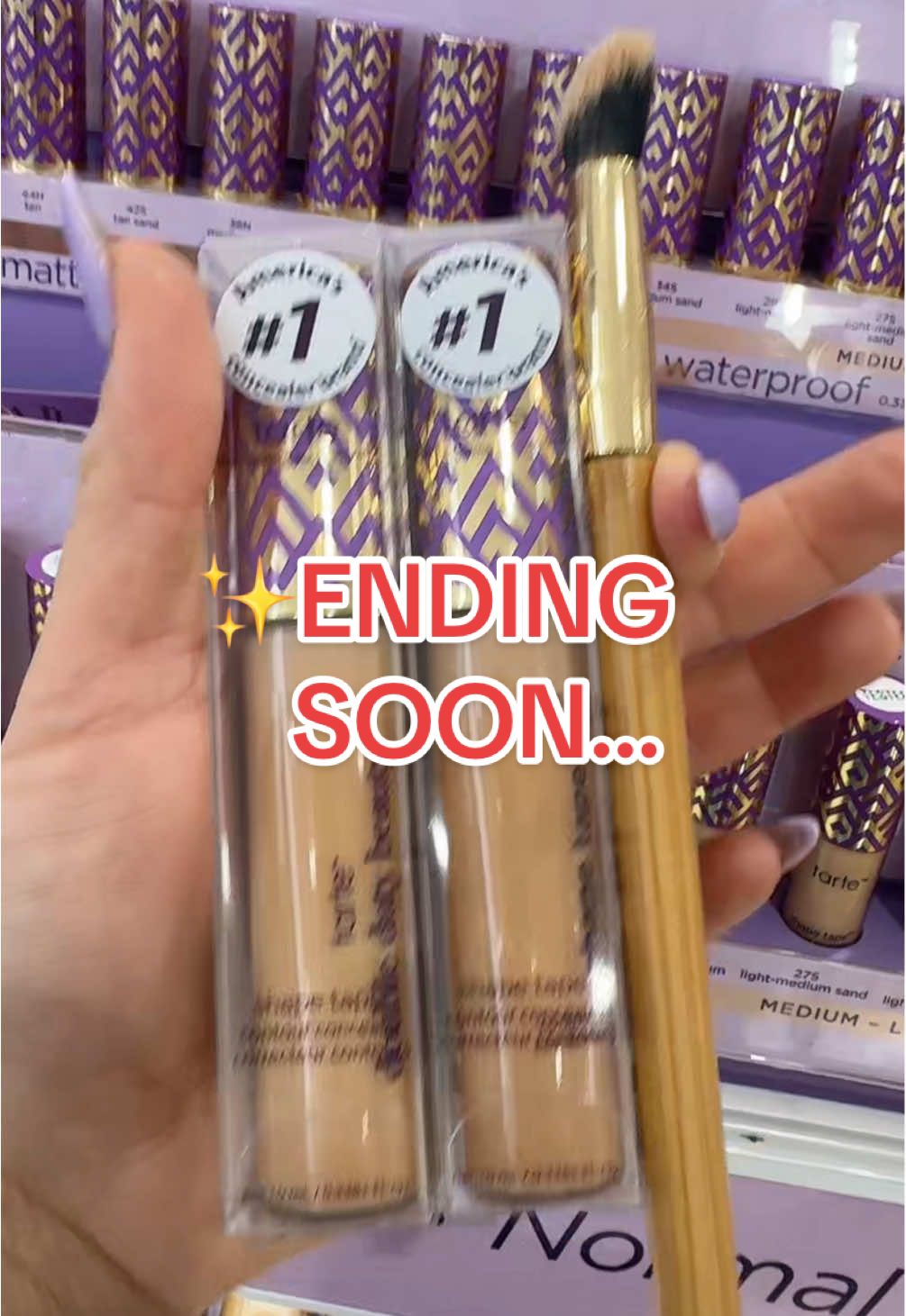 shape tape concealer by tarte cosmetics is for 50% OFF is ending  !#tartecosmetic #tarteshapetapeconcealer #tarteshapetape #tartecosmeticsshapetape #tiktokshoploveatfirstfind #tiktokshopjumpstartsale #TikTokShopCreatorPicks #makeup #makeupset  #ttsbeautybesties #tarte 