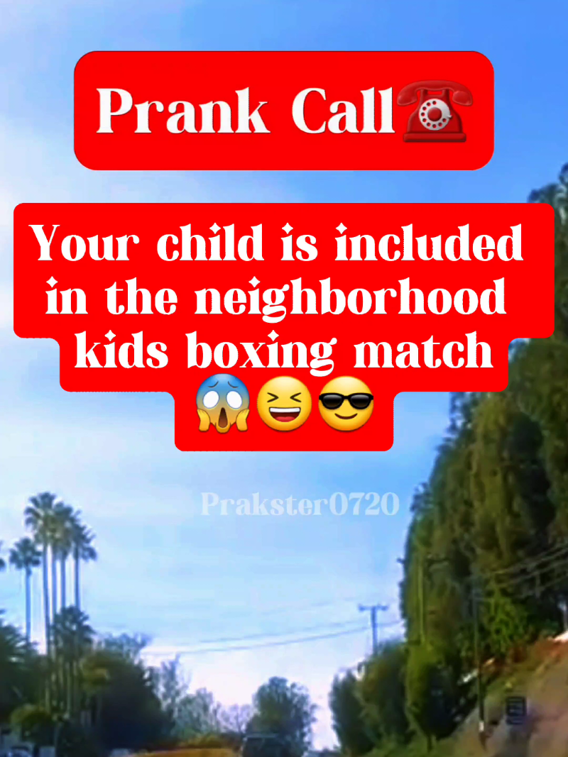 your child is included in the neighborhood kids boxing match 😱😆😎#funny #funnyy #prankcall #prank #phonecall #Fyp 