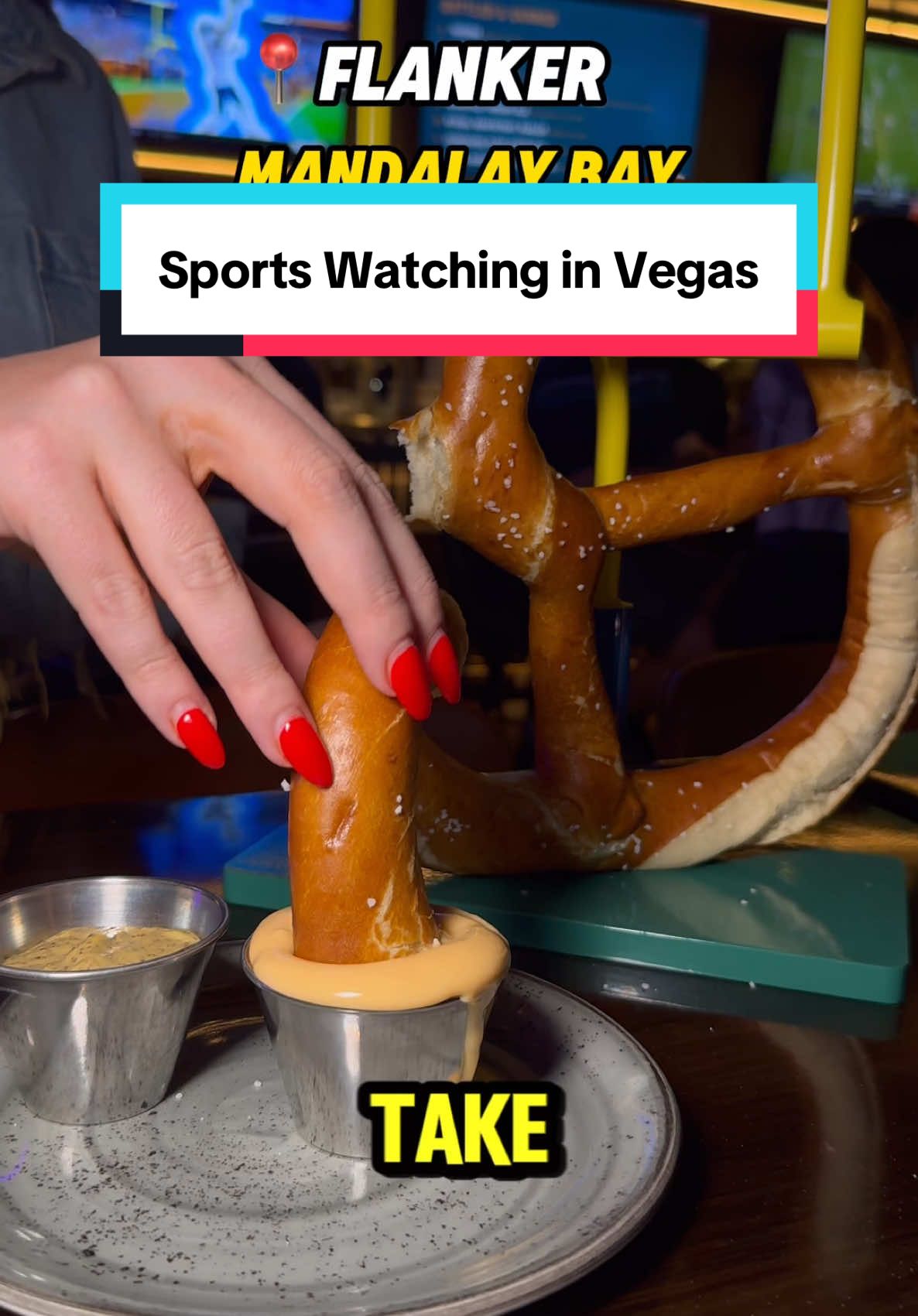 Game on, #Vegas style 🏈🏀🏒 📍@FlankerLV at Mandalay Bay 📍The George at @Durango Resort Casino  📍@Atomic Golf at the STRAT #vegas #lasvegas #visitlasvegas #thingstodoinvegas #vegasfood #sports 