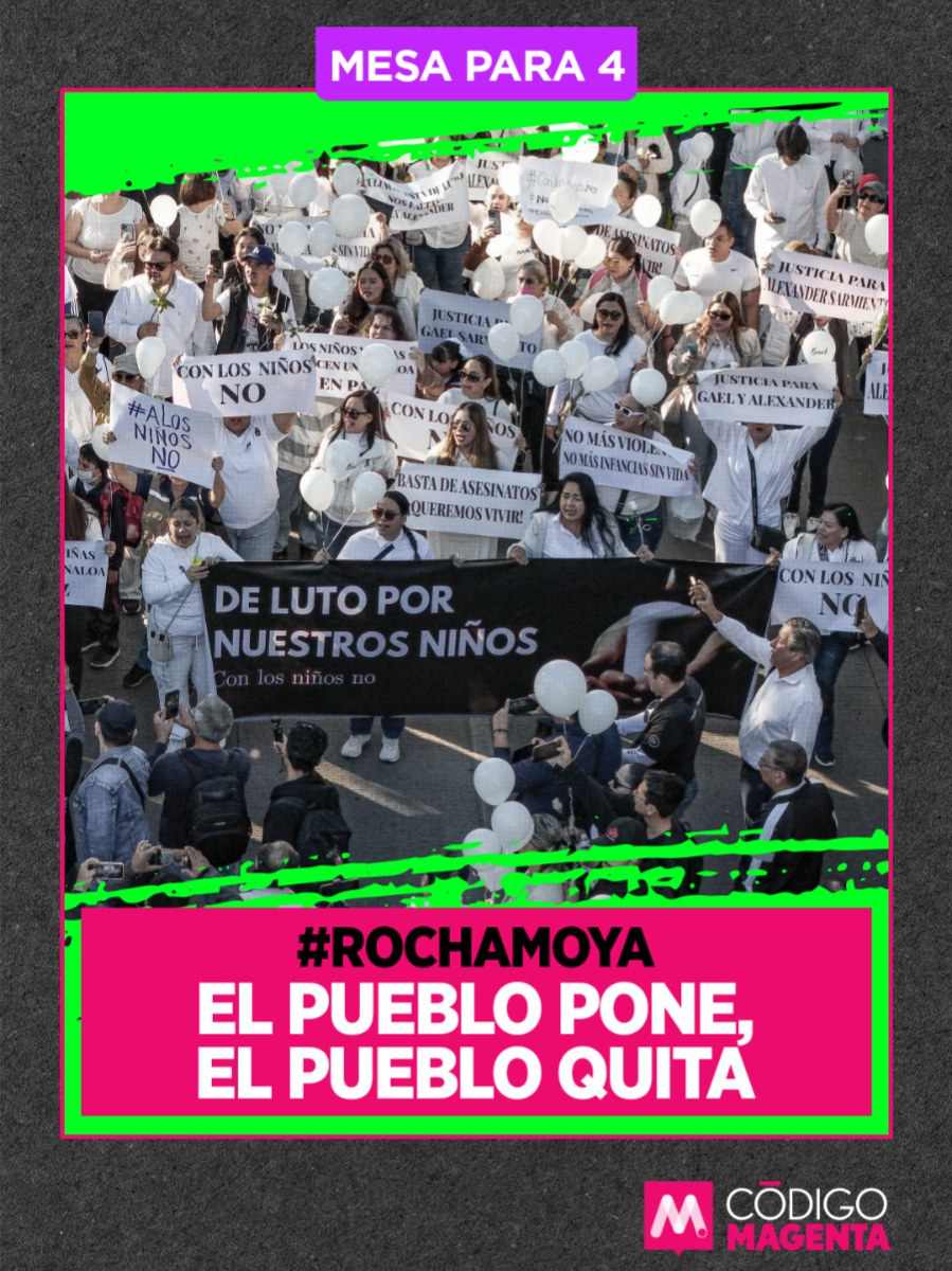 Bajo consignas de “Fuera Rocha” y “A los niños no”, miles de personas salieron a las calles de Culiacán a exigir la renuncia del gobernador de Sinaloa, Rubén Rocha Moya, ante el estado fallido de su mandato. ¿Por qué la 4T sigue defendiendo a un mandatario señalado de tener presuntos vínculos con el crimen organizado? No te pierdas esta noche, #MesaParaCuatro, donde la periodista Marcela Garza Barba, la política y activista, Indira Kempis @indirakempis, y la ex candidata a la alcaldía de Santiago, Peggy Pérez, abordan estos temas. Análisis completo: LINK IN BIO 🔗 #FelizMiércolesATodos #DonaldTrump #Trump #GustavoPetro #Petro #EEUU #Colombia #Aranceles #Migración #GolfoDeAmérica #GolfoDeMéxico #KarolineLeavitt #ClaudiaSheinbaum #OmarGarcíaHarfuch #México #Canadá #RubénRocha #RochaMoya #Sinaloa #MaferTurrent #Mafer #MaferLibre #MelaniaTrump #EstebanMoctezuma