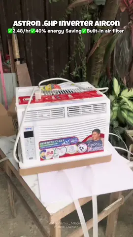 Mabilis siya makapag palamig ng room and napaka tipid niya sa kuryente them very affordable lang🥰 #inverteraircon #airconditioner #aircon #astron #fyp #foryou 