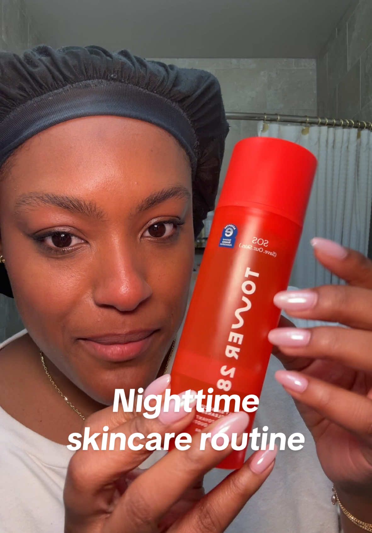 This is quite possibly the most chaotic get unready with me ever as I sob about the power of friendship and healing at Olive Garden #skincare #skincareroutine  @Tower 28 Beauty cleanser + SOS spray  @rhode skin glazing milk  @TOPICALS faded serum  @Summer Fridays jet lag mist  @Sephora Collection overnight hydrating mask