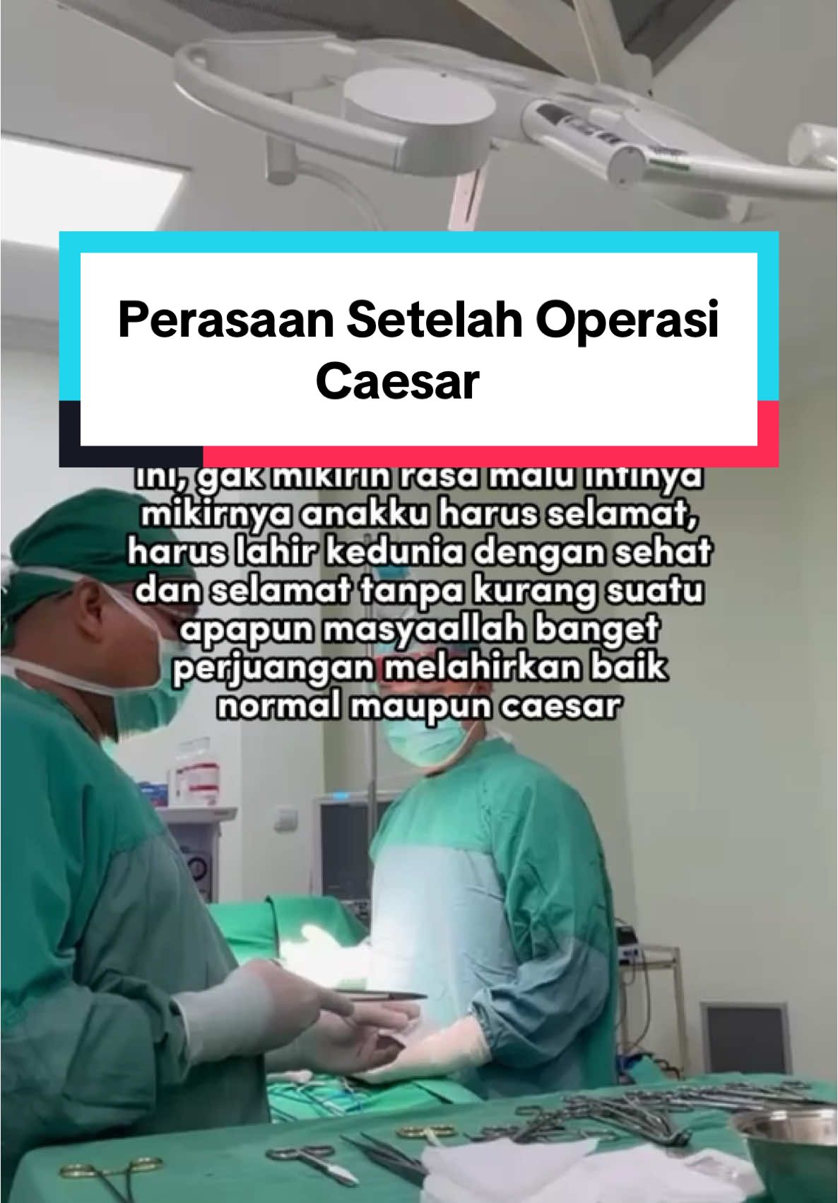 Coba share pengalamin bunda yang pernah operasi caesar, di kolom komentar yah😊 #fyp #lukacaesar #channamix #operasi #ruangoperasi 