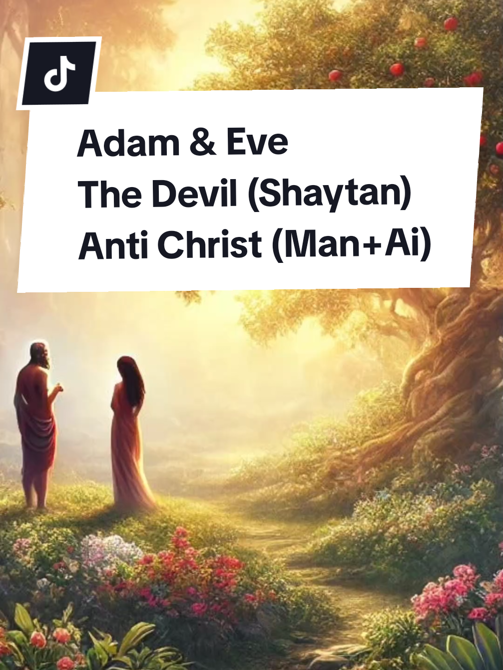 Adam & Eve The Devil (Shaytan) AntiChrist (Man + AI) #fypシ #fyp 