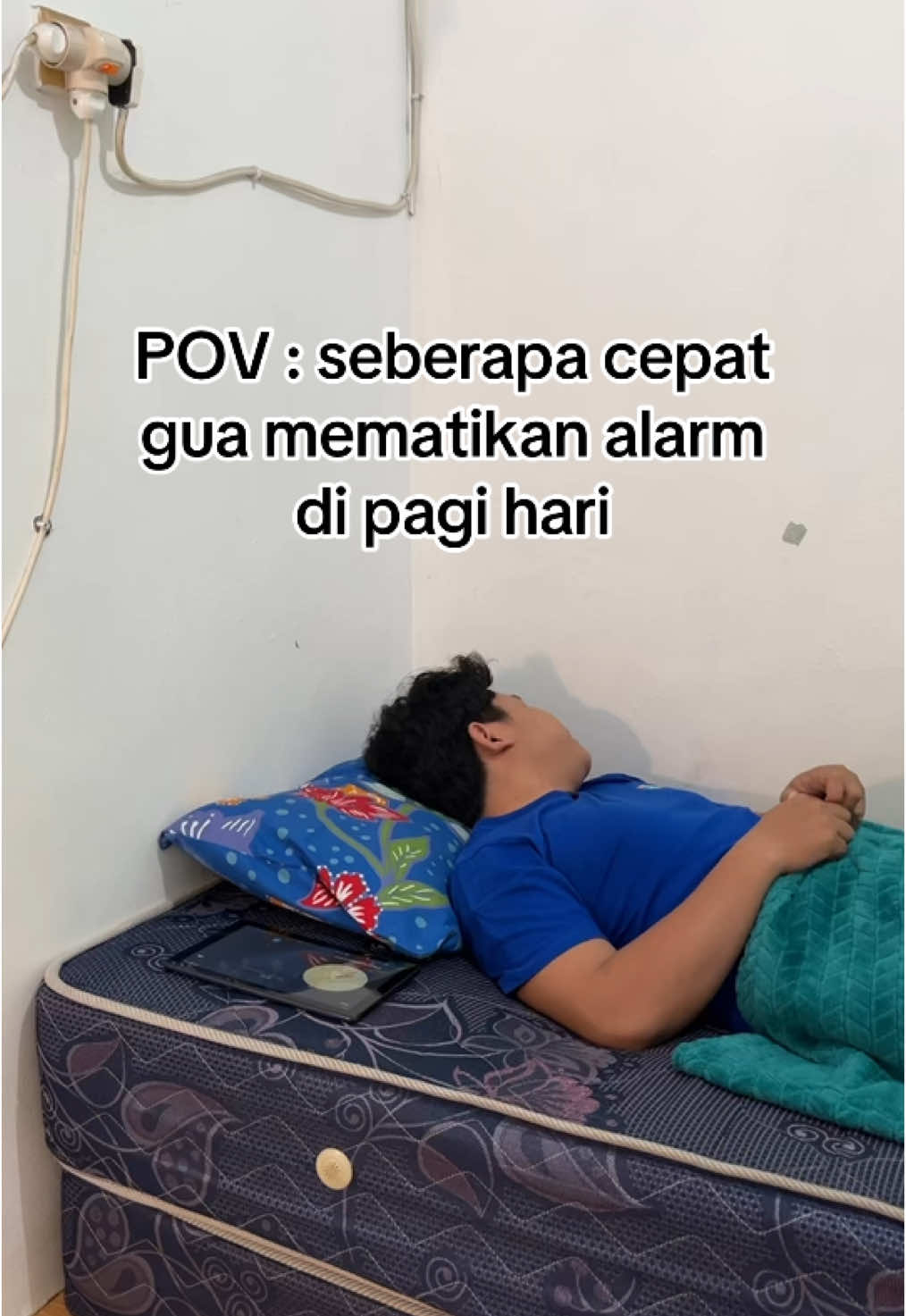 Melek cuma buat matiin alarm doang abis itu lanjut tidur