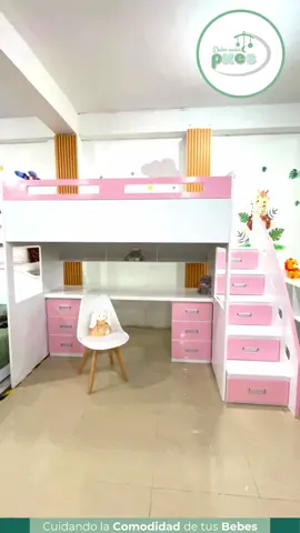 ESCRITORIO CAMAROTE #cunas #cunasymuebleslas3b #baby #dormirbien #camas #cuarto #habitacion