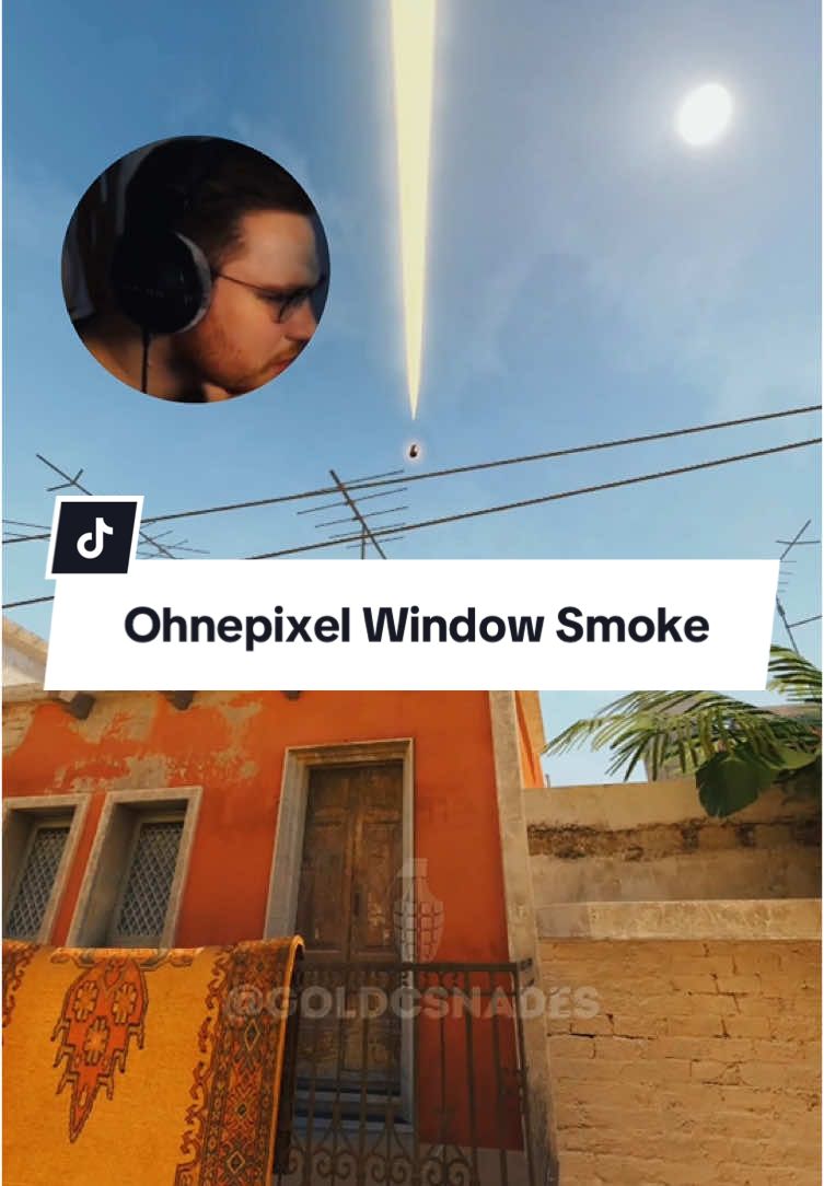 OHNEPIXEL WINDOW SMOKE ON MIRAGE #CS2 #COUNTERSTRIKE 