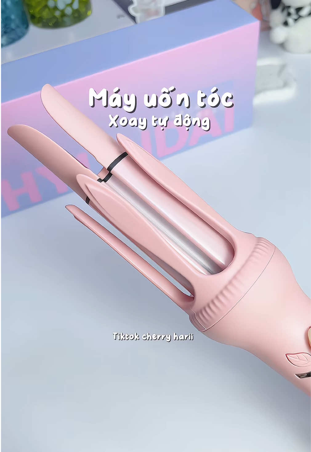 Máy Uốn Tóc Xoay Tự Động #uontoc #mayuontoc #cherryharii #xuhuongtiktok #review #muataitiktokshop #tiktokshop 
