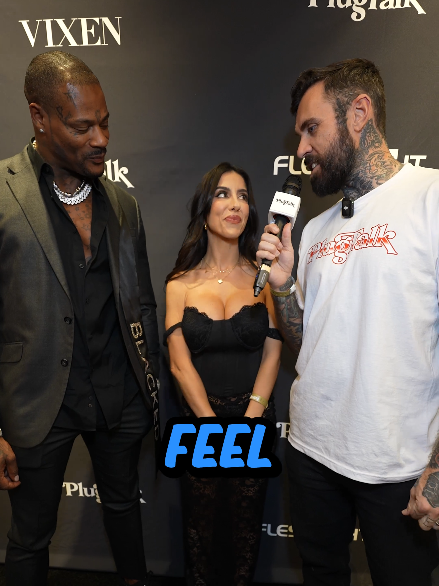 Lena with her Husband & Boyfriend 😍😂 #fyp #AVN #interview #husbands