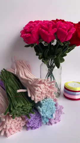100 pieces fuzzy wire high quality! 🌸🪼 #fuzzywire #flower #flowers #ValentinesDay #fyp #fypage #fypp #rose #fuzzywire #fyp 