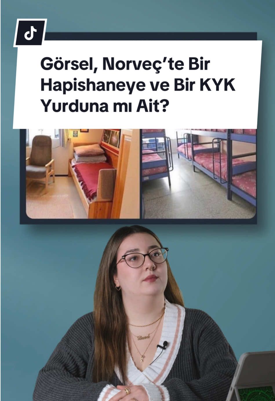 Görsel, Norveç’te Bir Hapishaneye ve Bir KYK Yurduna mı Ait? #yurt #kykyurdu #kyk #öğrenci #üniversite #norveç #hapishane #tiktoktr #türkiye🇹🇷 