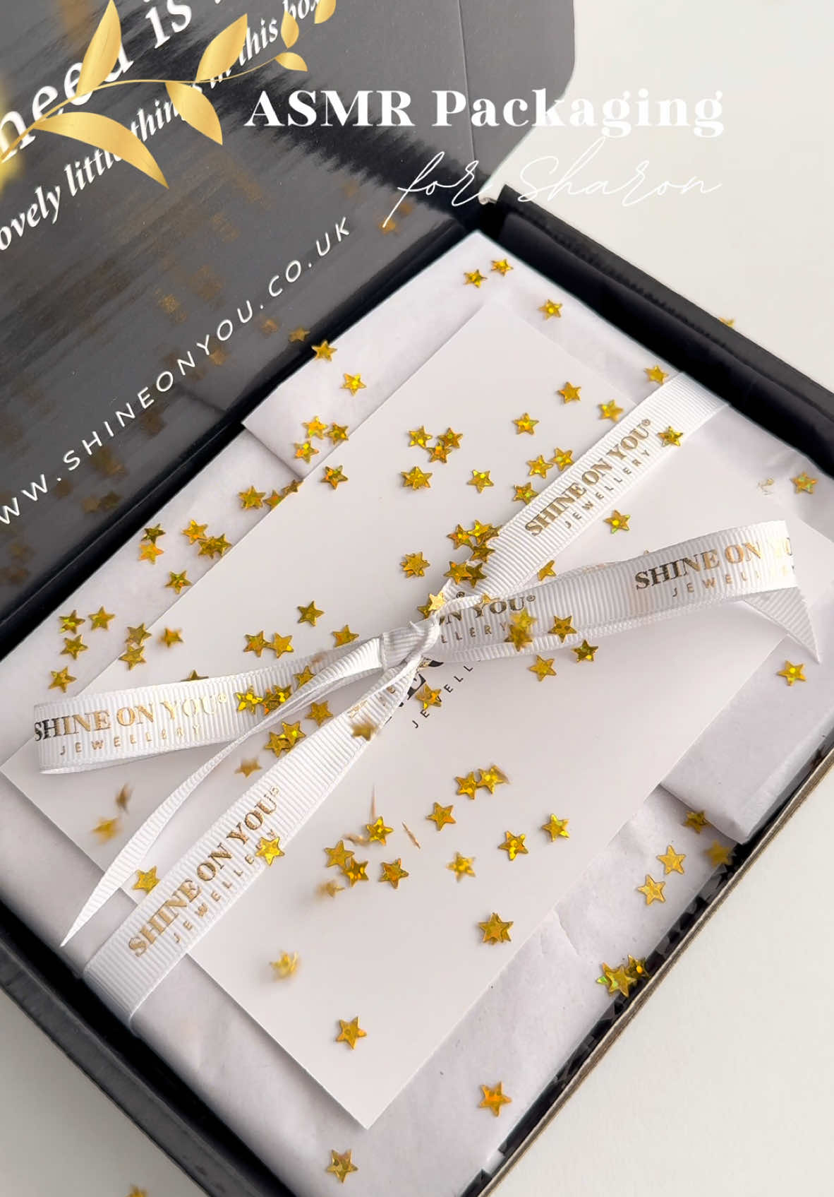 ASMR Packaging!✨ Thank you, Sharon!💛 #asmr#asmrpackaging#asmrjewelrypackaging#packwithme#packanordertogether#asmrsounds#asmreating#asmrtapping#asmrrelax#asmrcommunity#goldjewellery#musthavejewelry#uksmallbusiness#ukjewellery#tarnishfreejewelry#waterproofjewelry#womanownedbusiness#aesthetic#fashion