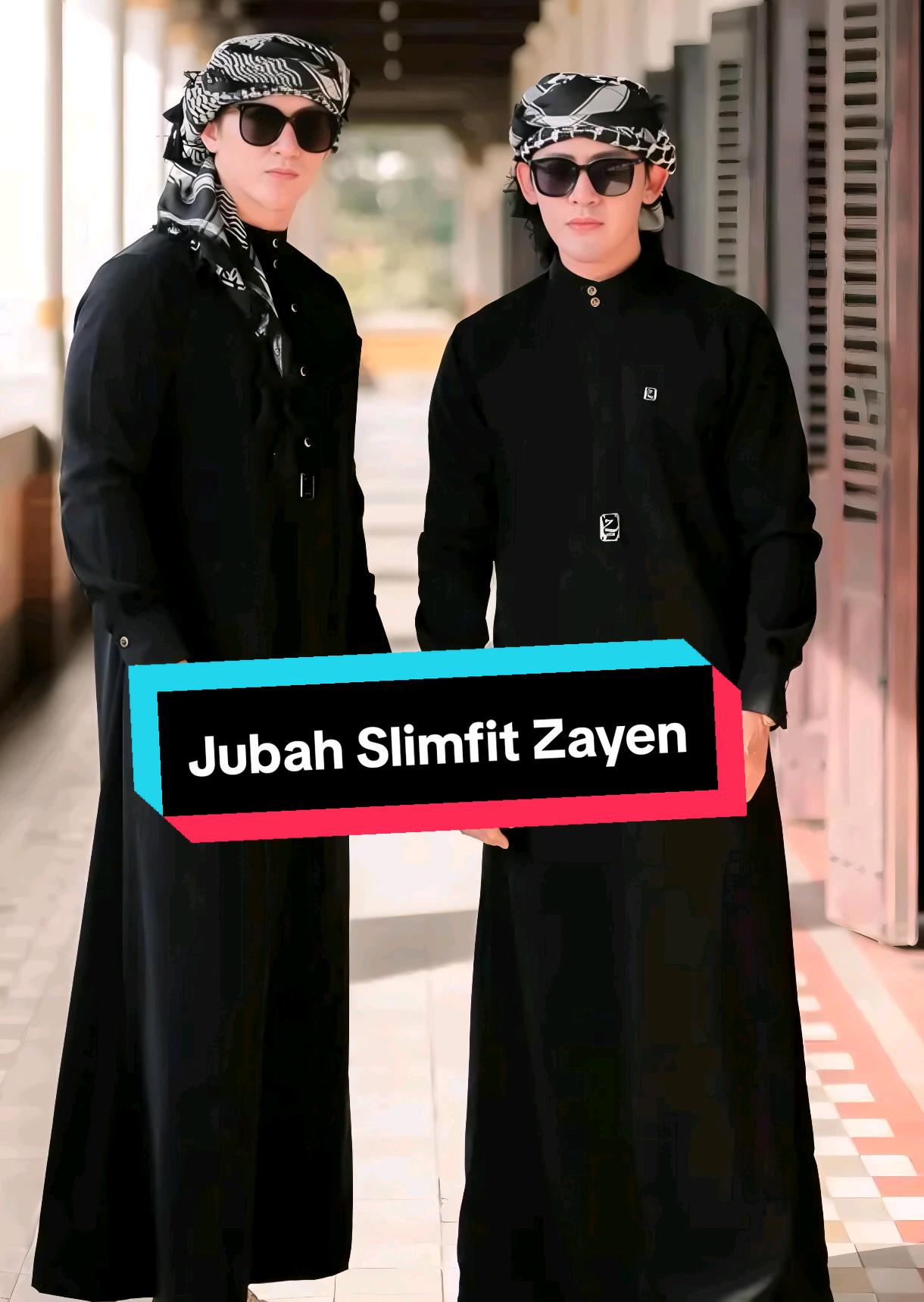 Jubah Slimfit Zayen Gamis Jubah Pria Muslim jubah gamis pria Busana muslim jubah hitam Kancing Manset Panjang Dewasa Arab#jubah #foryou #fyp #cuantanpabatas #wibgajian #sultan #trending 