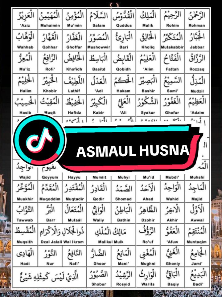 asmaul husna #asmaulhusna #asmaulhusna99 #asmaulhusnah🥰🤲 #namaallah99 #namanamaallah #fyp #fypシ゚ #fyppppppppppppppppppppppp 