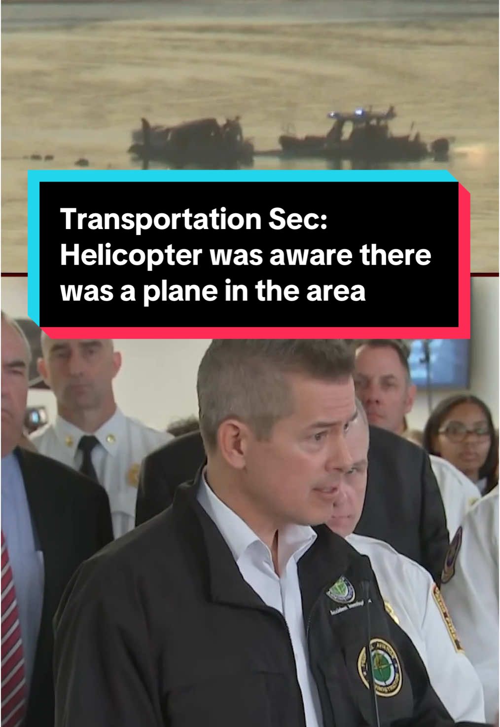 Transportation Secretary Sean Duffy described communication between air traffic control and the airplane as “standard” and confirmed the helicopter knew there was a plane in the area, during a press conference Thursday morning. #airplane #helicopter #dc #breakingnews #news #airtravel 