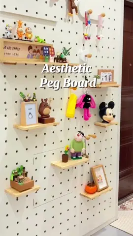 Pegboard Peg Board Organizer Accessories Wall Shelf Pegboard Household Storage Display Shelf ‼️✅✅‼️#aesthetic #peg #pegboard #board #pegboardwall #Wallideas #homedecor 