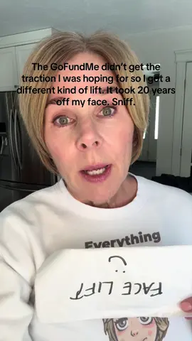 According to plastic surgeons, an eyelash lift can take 20 years off your face. It’s even better than a facelift. Sniff. #plasticsurgeon #eyelashlift #beauty #aginggracefully #funnyvideoscomedy #comediansoftiktok #comedyreels #relatablecomedy