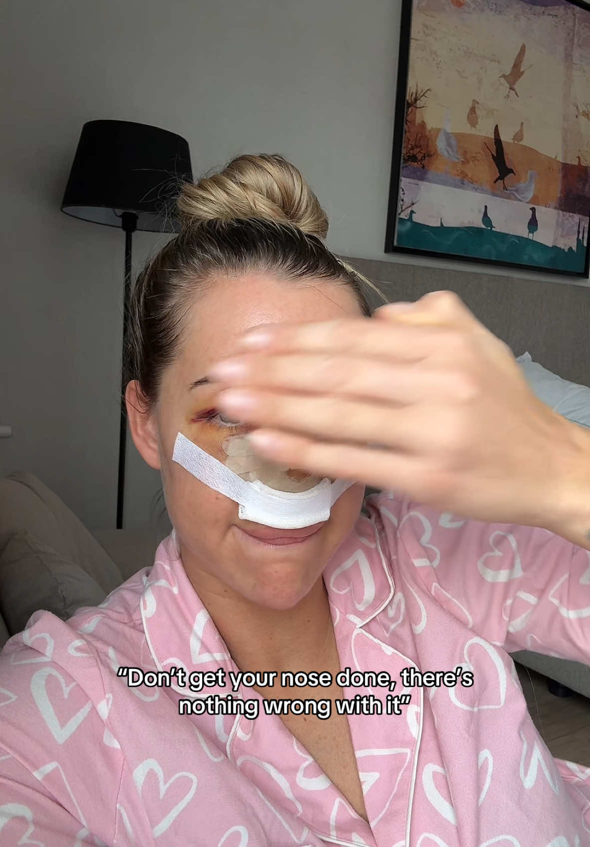 Had to be done🤣  Recovery sending me crazy, the 10 mins I’ve been out of bed in 3 days!😂  Insta - simply_aesthetic_turkey  #fyp #foryoupage #trendin #viral #surgery #rhinoplasty #turkey🇹🇷 #surgeryabroad #nose 
