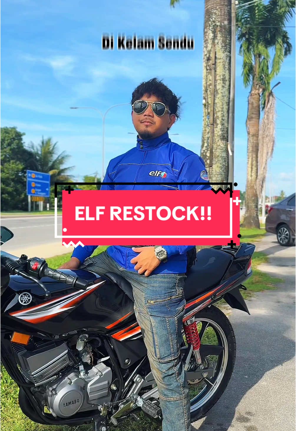 Replying to @Wan Khairu Dah restock ye bang!! Dapatkan sekarang!! Dah tak banyak dah tu!! #jaket #elf #permotoran #matmoto #y15zr #vintage #rxz_members_official 