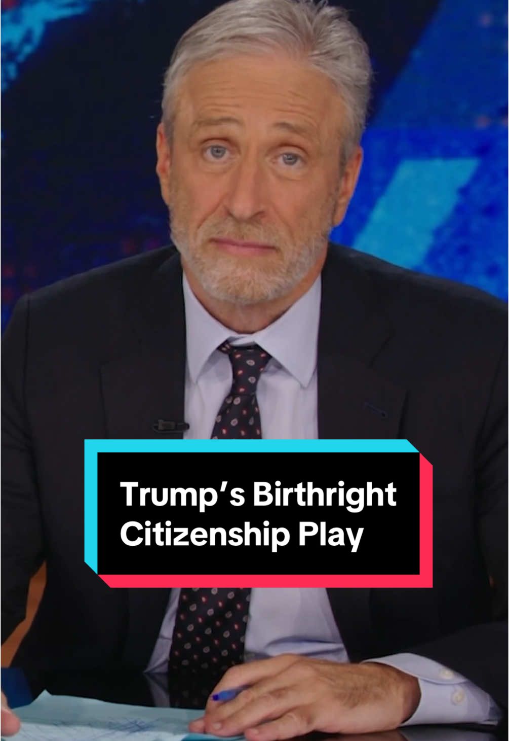 Jon Stewart on Trump testing his authoritarian power by trying to end birthright citizenship #DailyShow #Trump #BirthrightCitizenship 