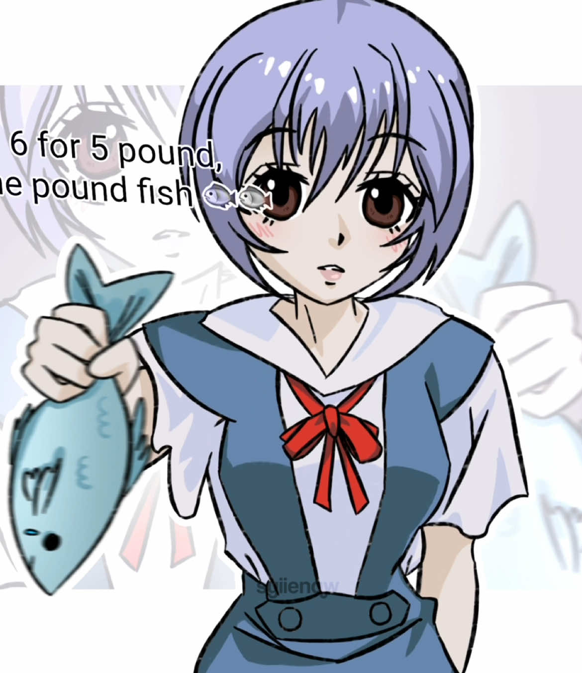 1 POUND FISH!1!1!!!   - #animationmeme #1poundfish #tweening #alightmotion #evangelion #art #fyp #fypシ゚ #fyppp #animation #drawing #cute #relatable #fish #reiayanami #rei #evangelionmemes #fishing #asuka #shinji 