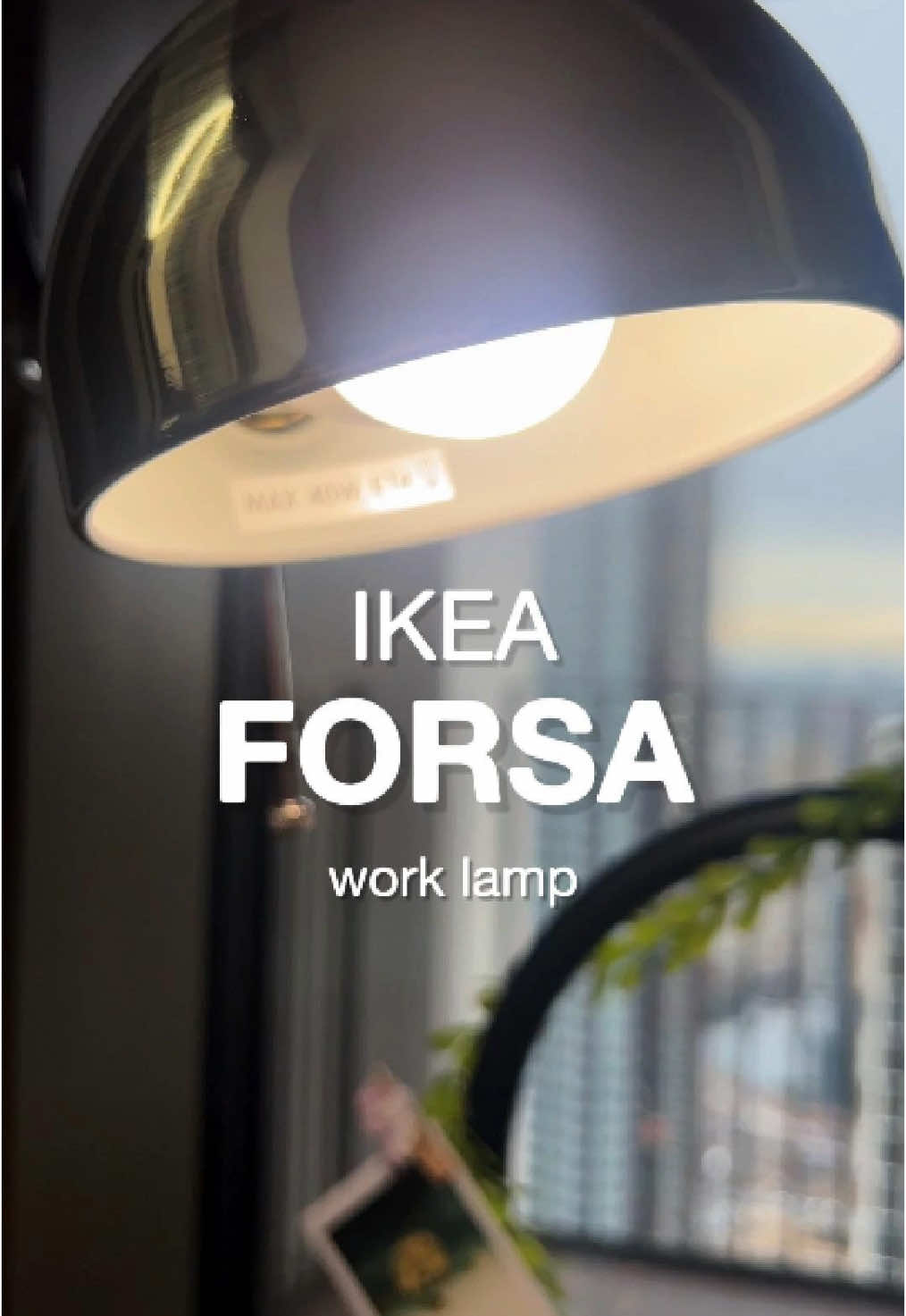 Good lighting = better focus! 💡 Unboxing the IKEA FORSA lamp—Would you get this? #UGCcreator #WorkFromHome #DeskGoals #IKEA #HomeOffice #ProductReview #StudySpace #LightingDesign #AestheticSetup #ContentCreator 