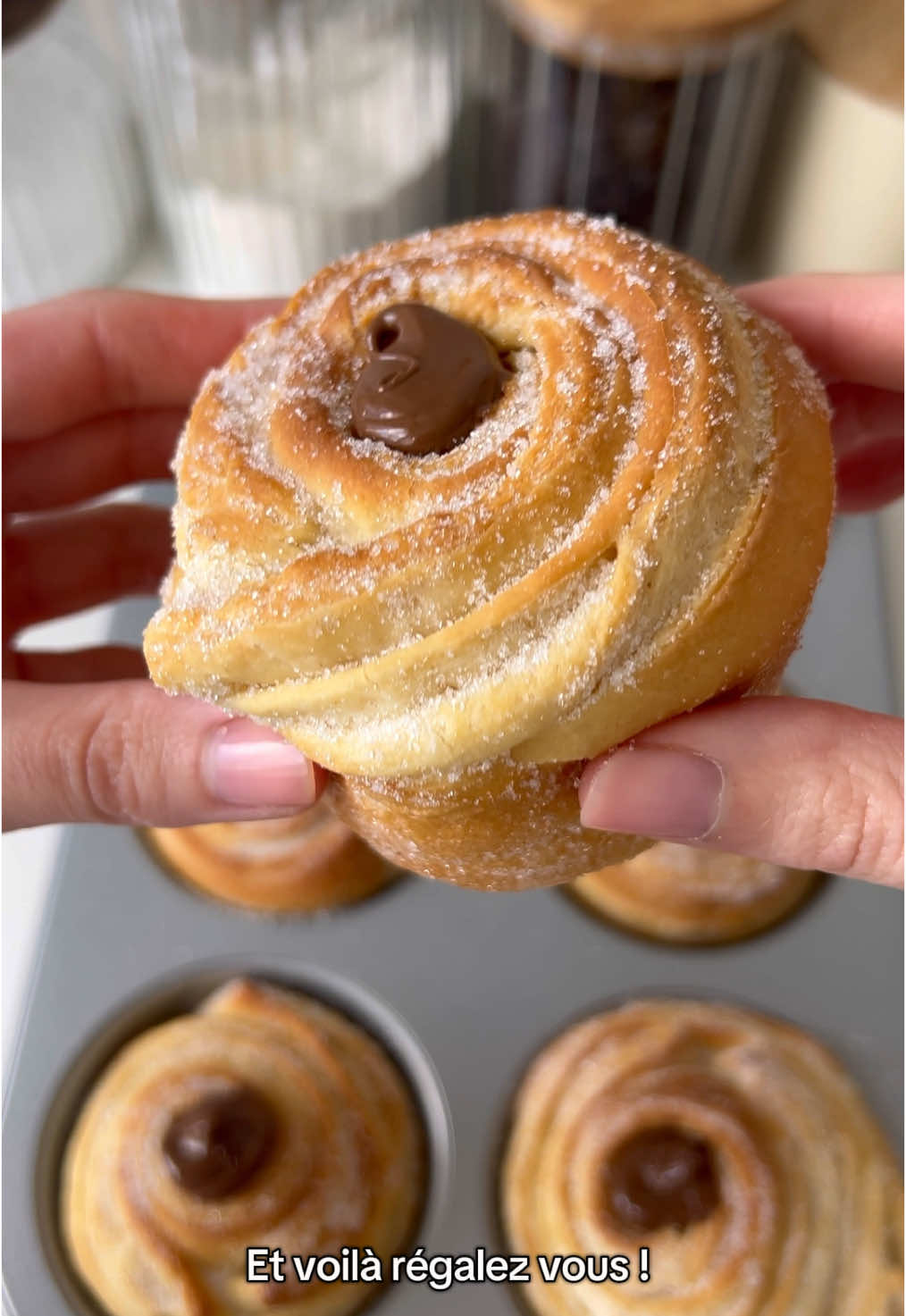 Brioches façon cruffins #recette #brioche #cruffin #gouter #pourtoi #FoodTok #recettefacile #cuisine 