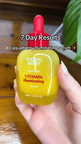 7 days of eqqualberry illuminating serum 🍋✨ @Eqqualberry #eqqualberry #vitamincserum #darkspots #hyperpigmentation #vitamincskincare #kbeauty #eqqualberryvitaminserum 
